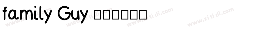 family Guy 字体字体转换